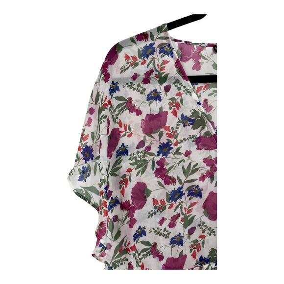 VIX Paula Hermanny kaftan Clover callie floral print chiffon X-Small XS - Picture 3 of 5